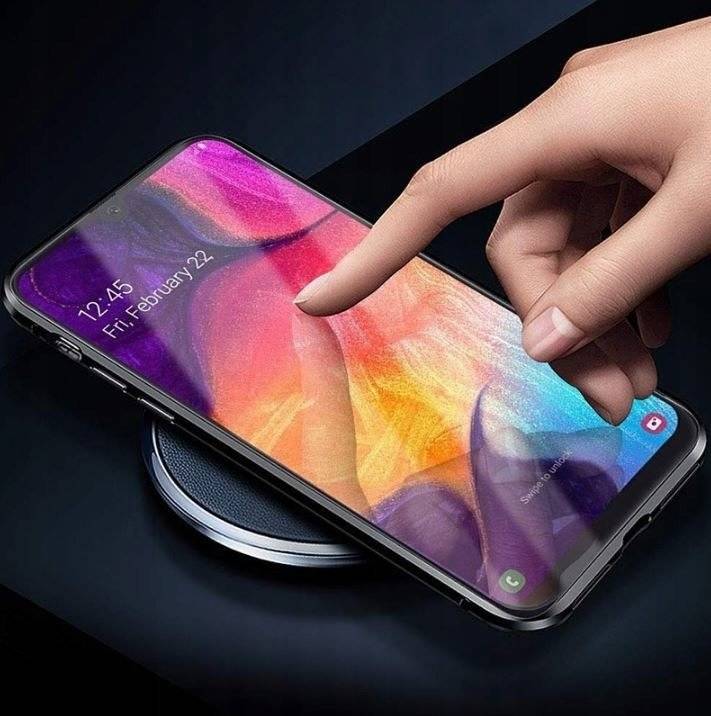 Pouzdro iPhone 14 Plus 3in1 Double Magnetic 360° Aluminium & Glass black
