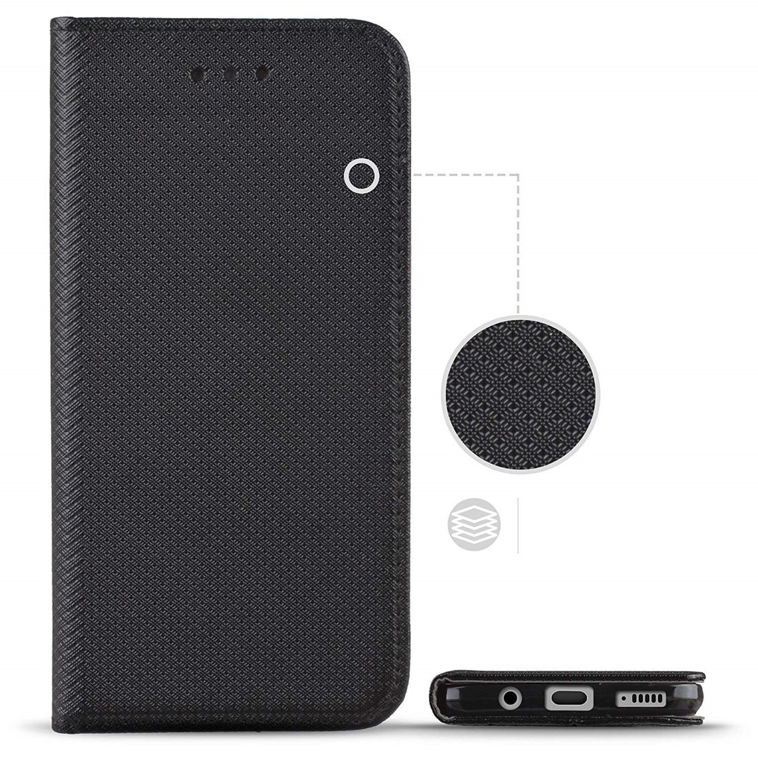 Pouzdro flip Google Pixel 11, černé