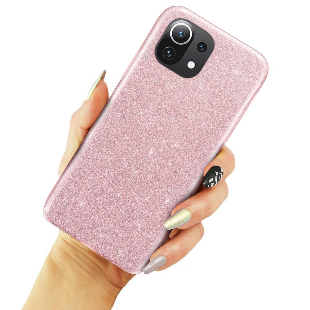 Kryt Samsung Galaxy A15 4G / 5G třpytky růžová