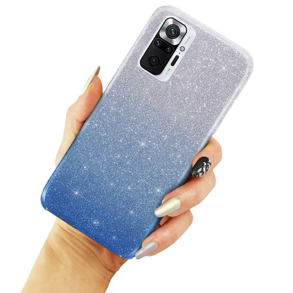 Kryt Samsung Galaxy A13 5G / A04s třpytky stříbrnomodrý