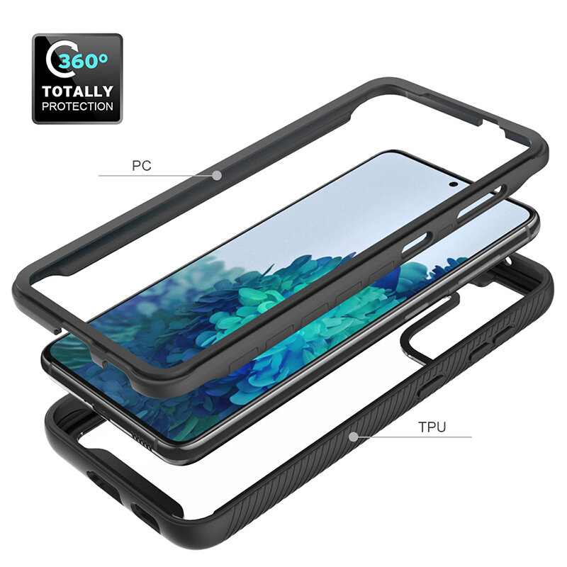 Pouzdro Samsung Galaxy S23 Techsuit - Defense360 Pro + ochrana obrazovky, černé
