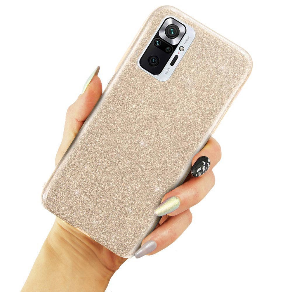 Kryt iPhone 12 Pro Max, třpytky zlatý