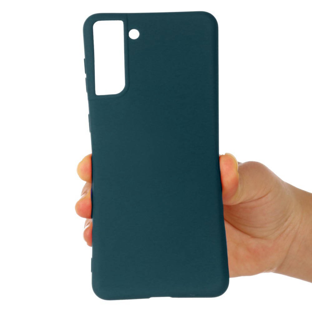 Kryt Samsung Galaxy A42 5G, Siliconový tmavě zelený