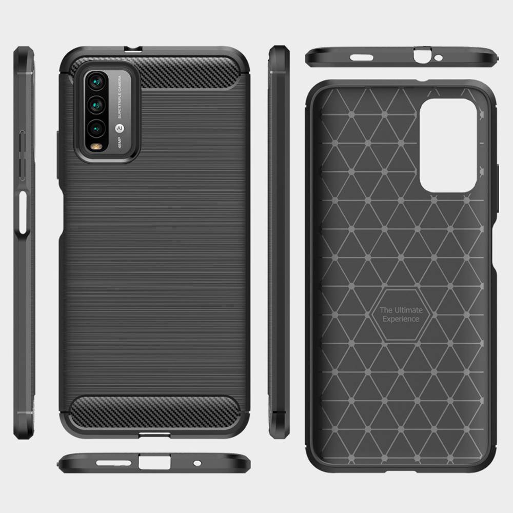 Kryt Xiaomi Redmi 9T / Poco M3, Armored Carbon black