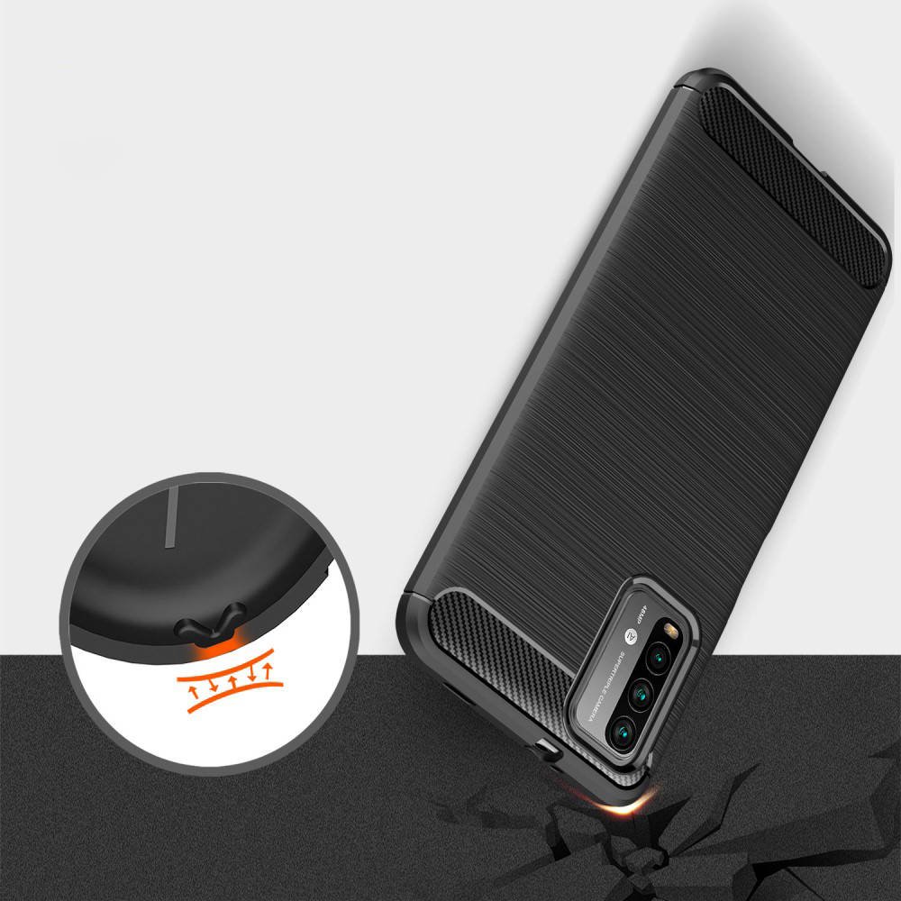 Kryt Xiaomi Redmi 9T / Poco M3, Armored Carbon black