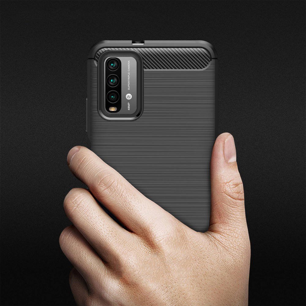Kryt Xiaomi Redmi 9T / Poco M3, Armored Carbon black