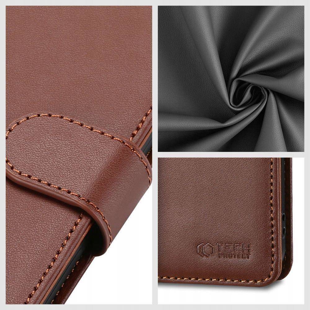 Pouzdro flip Samsung Galaxy A34 5G, Tech-Protect Wallet hnědé