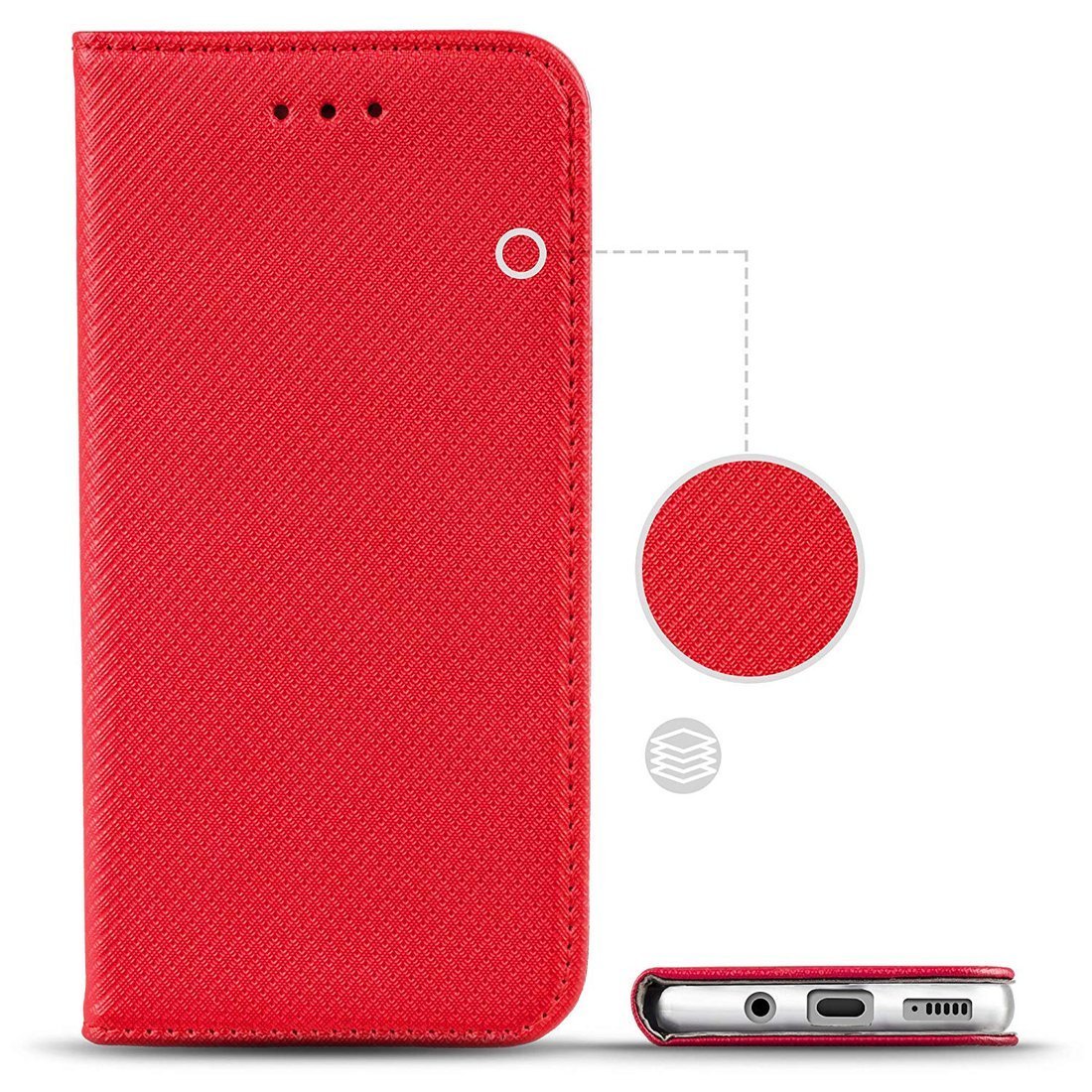 Pouzdro flip Xiaomi 13 červené