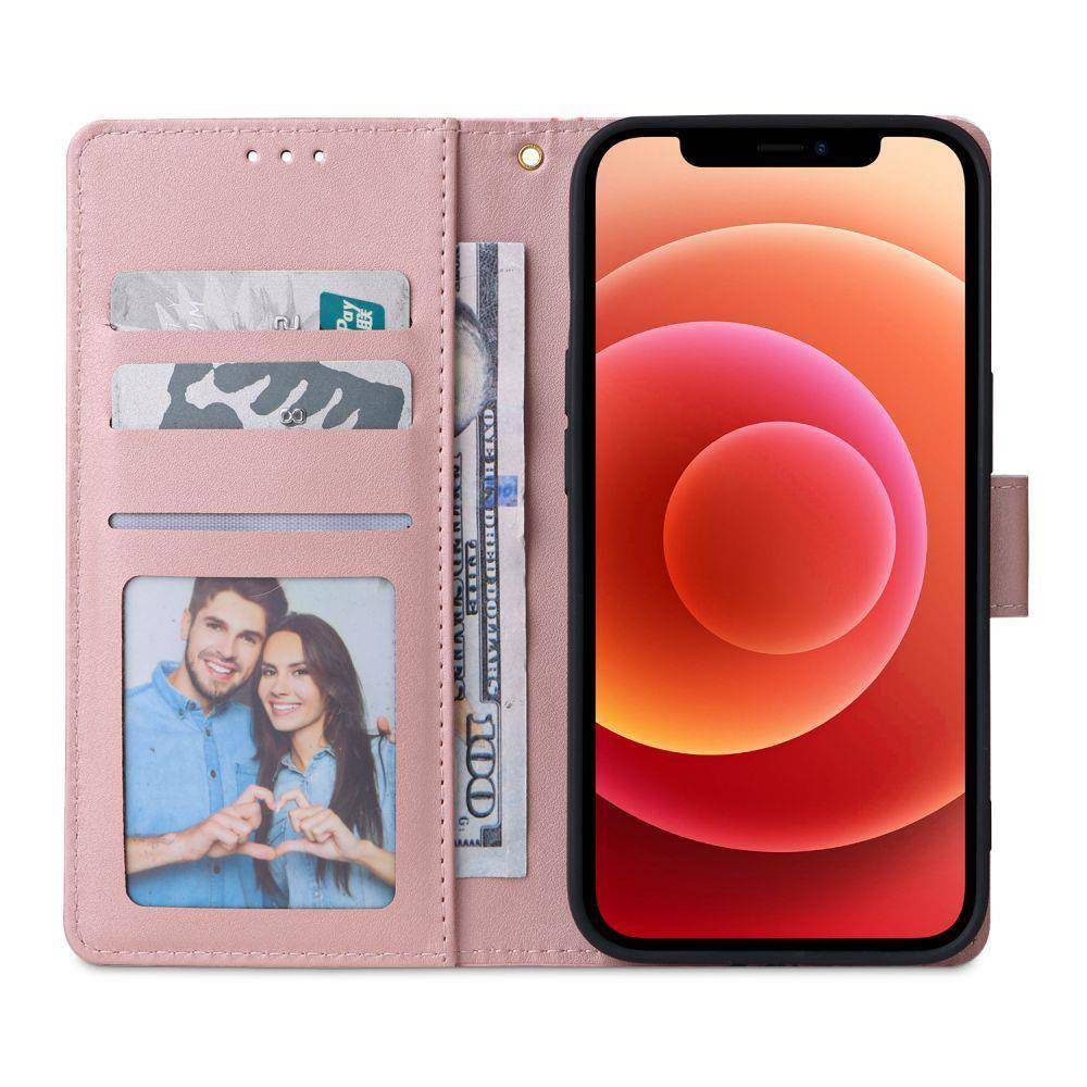 Pouzdro flip Samsung Galaxy A34 5G Tech-Protect Wallet Garden růžové