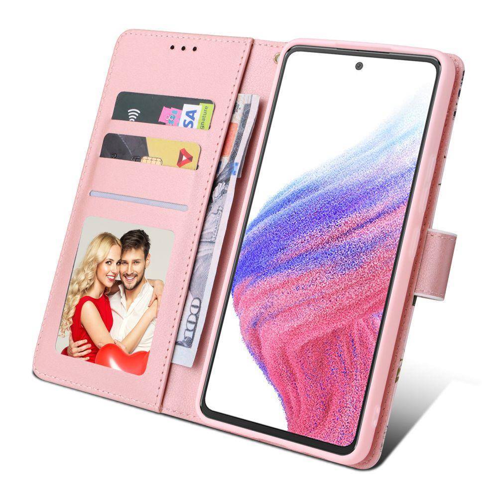 Pouzdro flip Samsung Galaxy A34 5G Tech-Protect Wallet Garden růžové