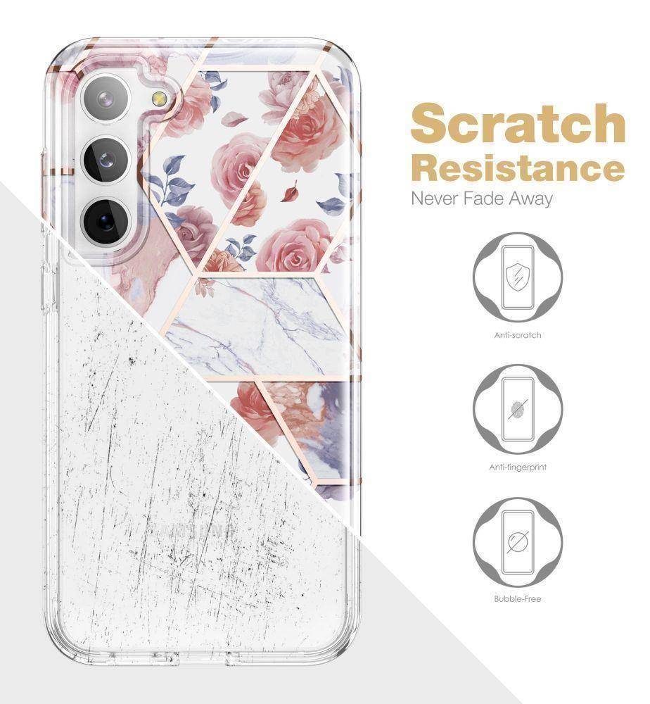 Pouzdro Samsung Galaxy A14 4G / 5G Tech-Protect Velar Marble pink