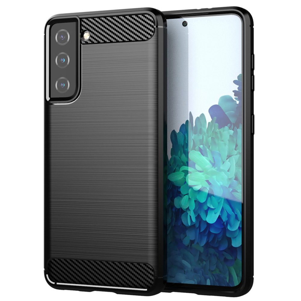 Kryt Samsung Galaxy S21 5G, Armored Carbon černý