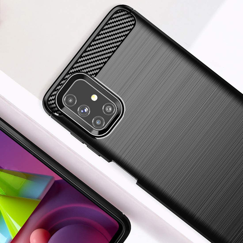 Kryt Samsung Galaxy A42 5G, Armored Carbon černý