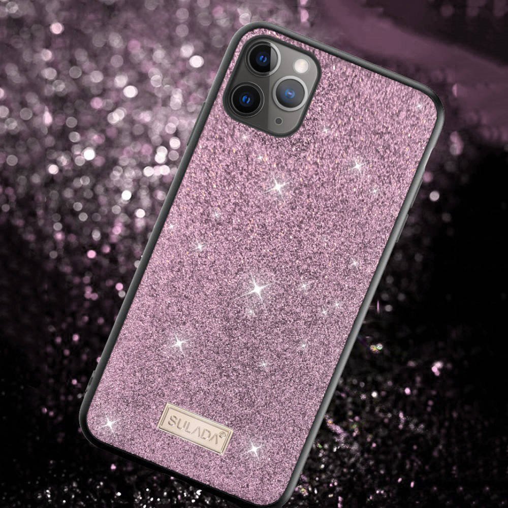 Kryt iPhone 12 Pro Max Sulada Dazzling Glitter růžový