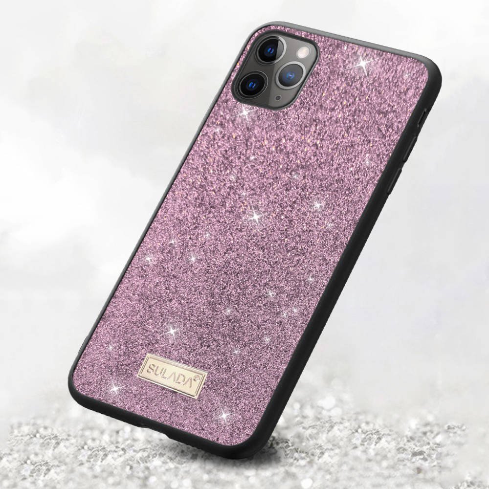 Kryt iPhone 12/12 Pro Sulada Dazzling Glitter růžový