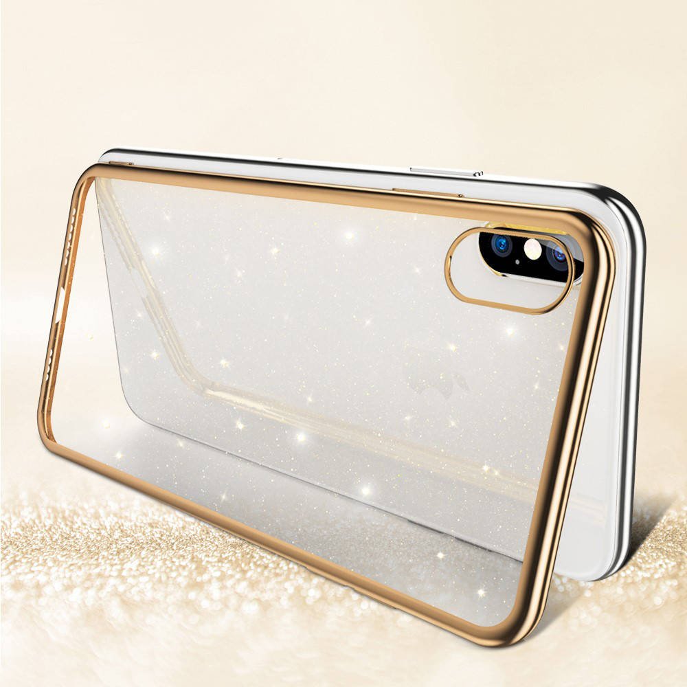 Kryt iPhone XS Max Sulada Glitter zlatý