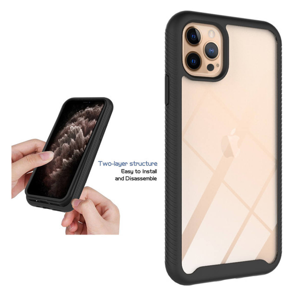 Pouzdro iPhone 15 Pro Techsuit - Defense360 Pro + ochrana obrazovky, černé