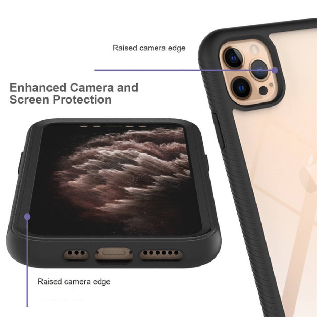 Pouzdro iPhone 15 Pro Techsuit - Defense360 Pro + ochrana obrazovky, černé