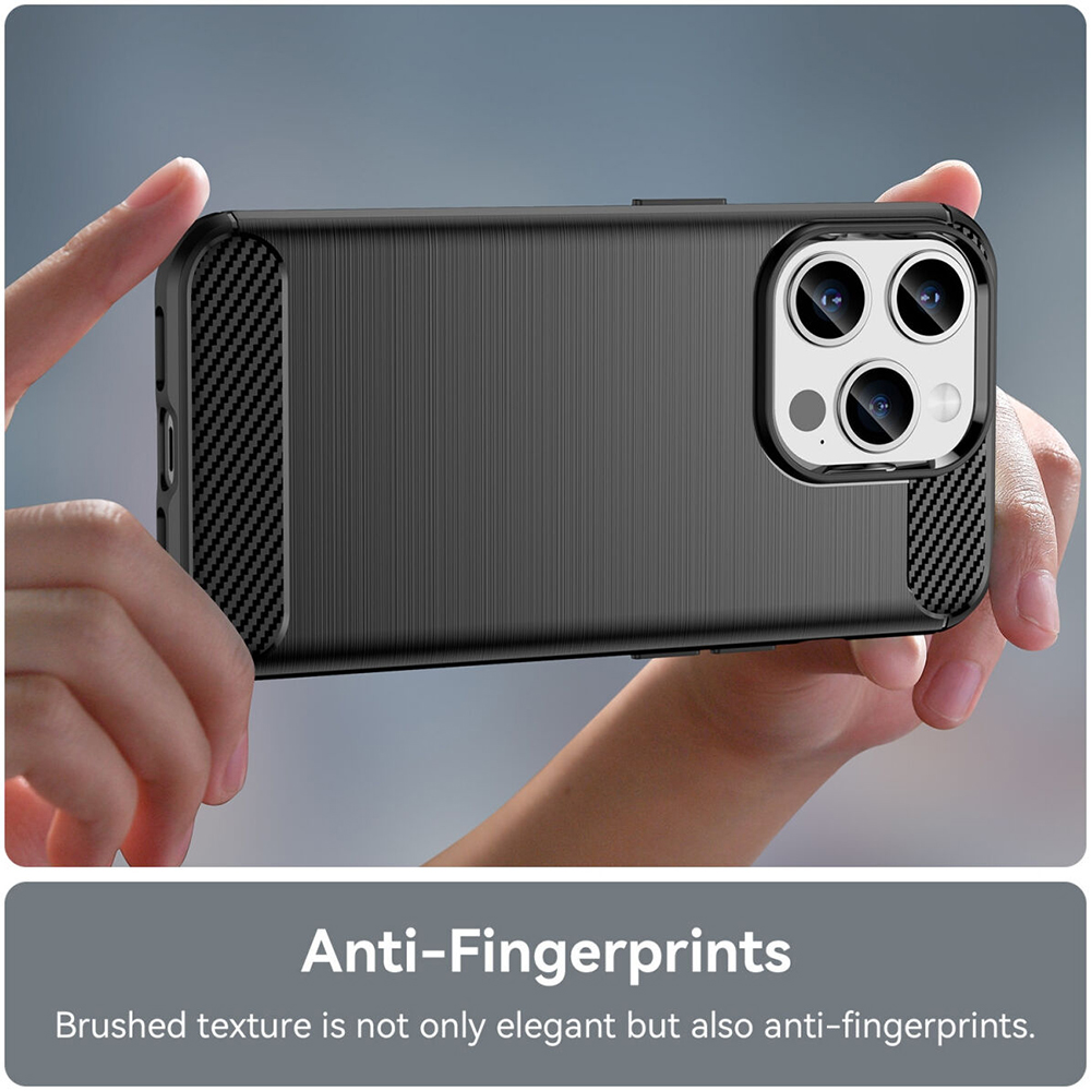 Kryt iPhone 15 Pro Armored Carbon černý