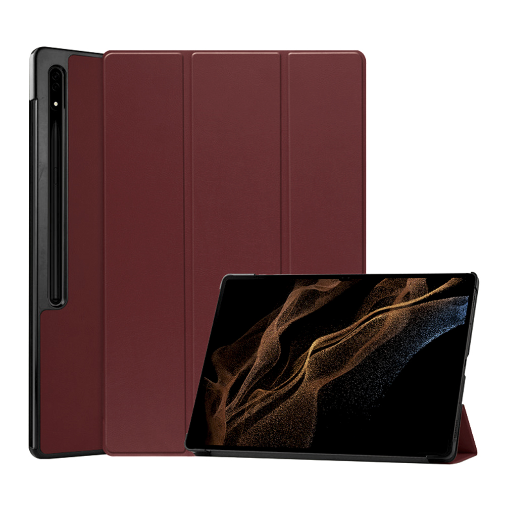 Pouzdro pro tablet Samsung Galaxy Tab S9 Ultra, Techsuit FoldPro burgundy