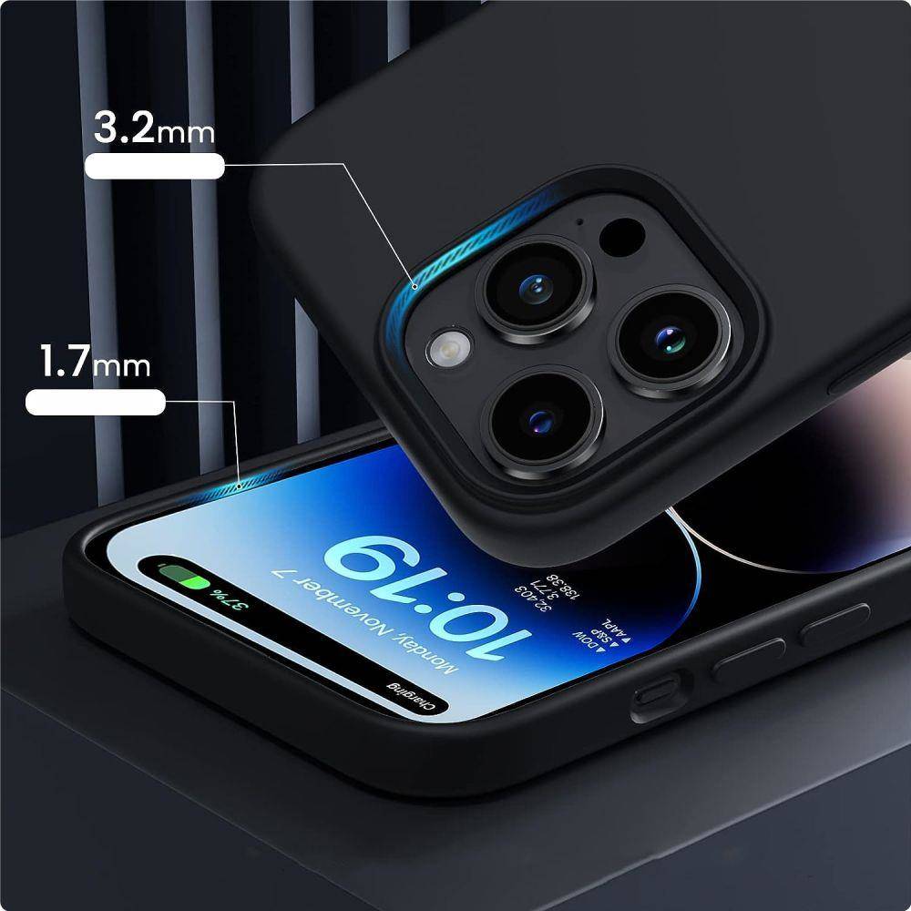 Kryt Apple iPhone 15 Plus Tech-Protect Silicone MagSafe matná černá