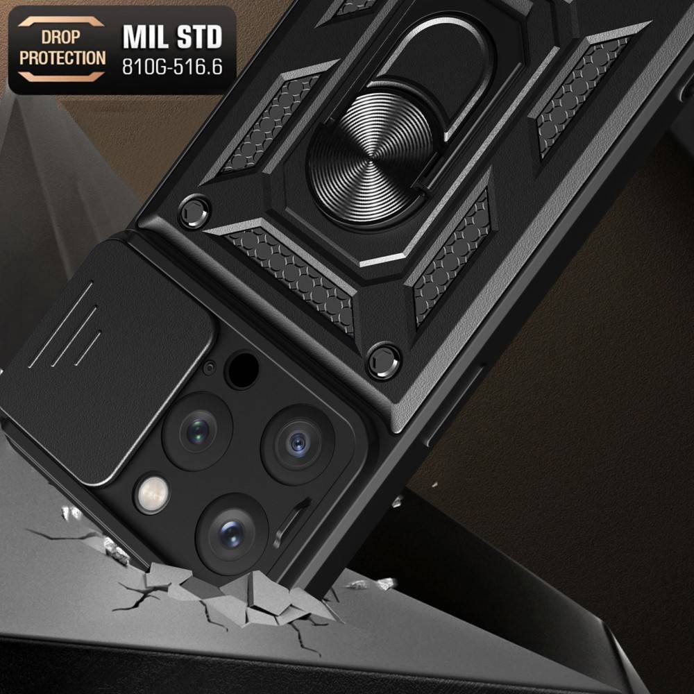 Kryt iPhone 16 Pro Max Nexeri CamShield Pro černý