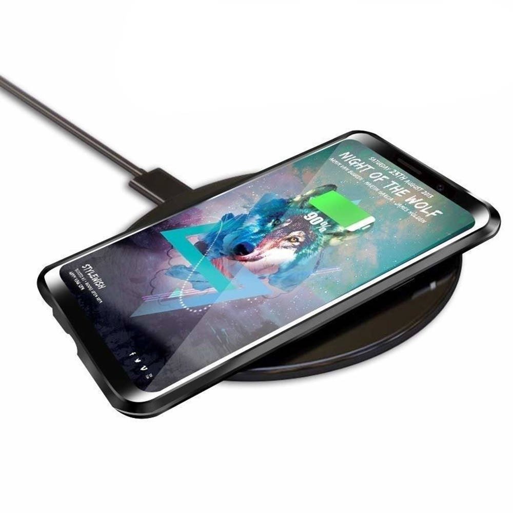 Pouzdro Samsung Galaxy A24 4G 3in1 Double Magnetic 360° Aluminium & Glass black