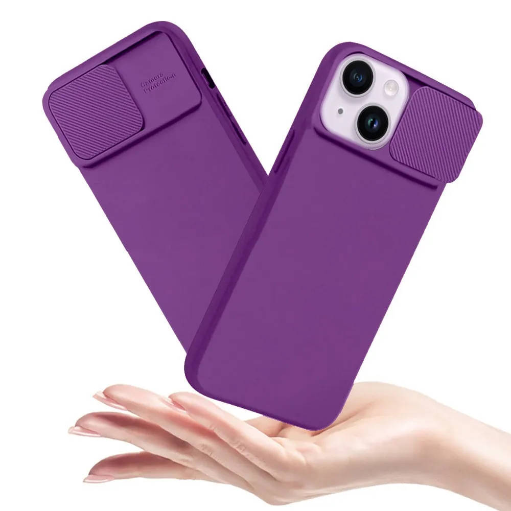 Kryt Xiaomi Redmi Note 12 5G s krytem fotoaparátu - tmavě fialový
