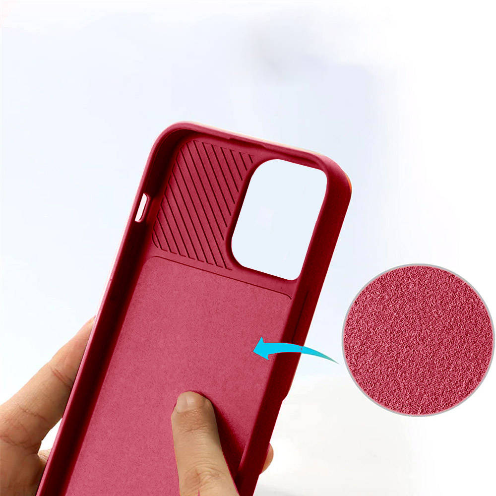 Kryt iPhone 14 Plus s krytem fotoaparátu - burgundy