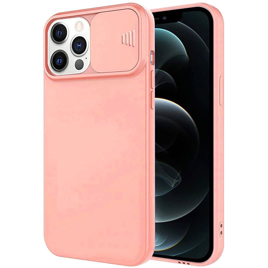 Kryt iPhone 14 s krytem fotoaparátu - růžový