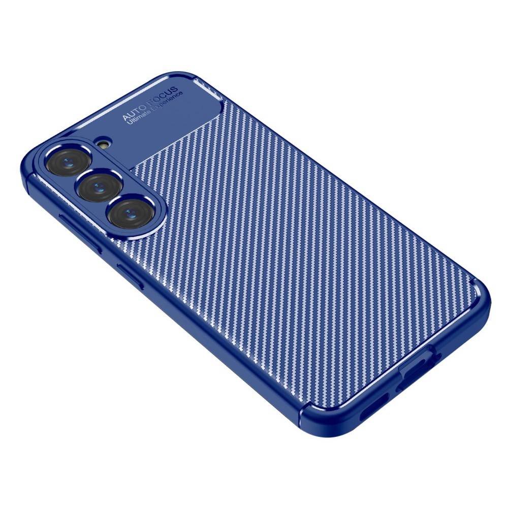 Kryt Samsung Galaxy S23 Plus, Armored Shockproof Carbon Fiber modrý