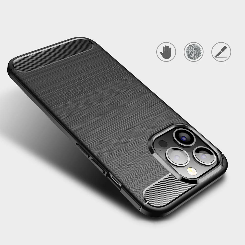 Kryt iPhone 16 Nexeri TPU Premium Carbon černé