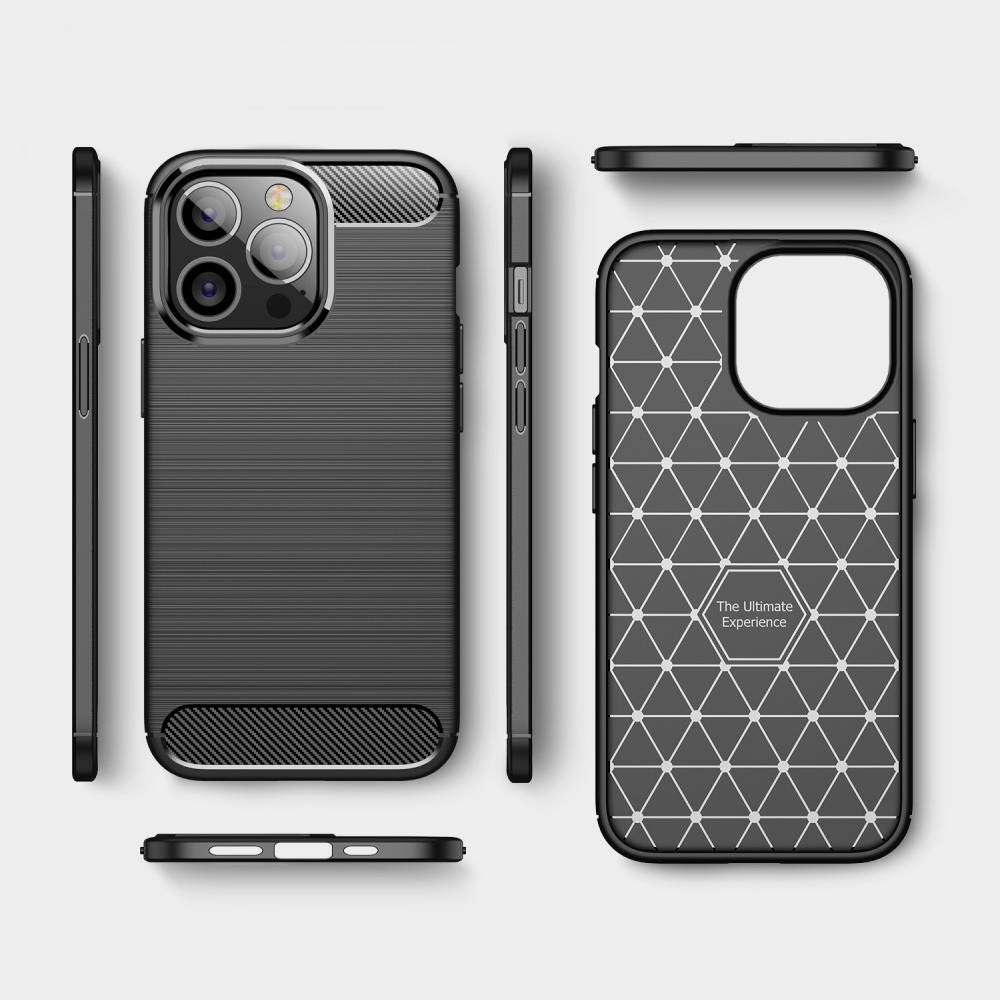 Kryt iPhone 14 Plus Nexeri TPU Premium Carbon černé