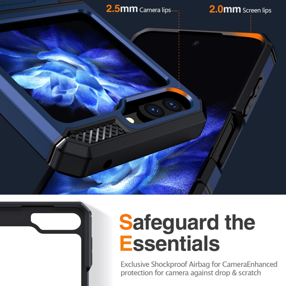 Kryt Samsung Galaxy Z Flip 5 , Techsuit - Hybrid Armor Kickstand, zelený