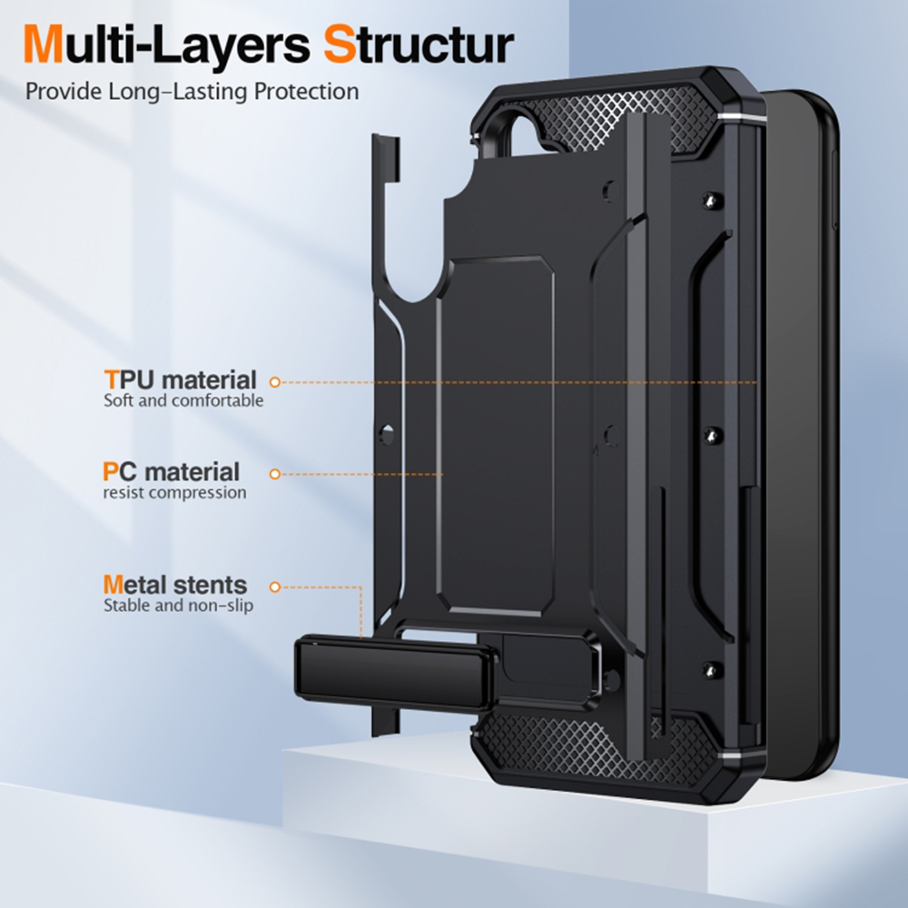 Kryt Samsung Galaxy A54 , Techsuit - Hybrid Armor Kickstand, černý