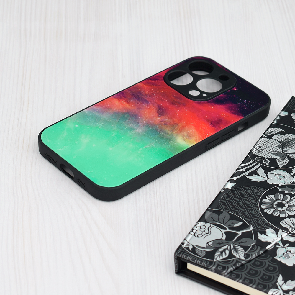 Pouzdro iPhone 15 Pro Techsuit - Glaze Series, Fiery Ocean