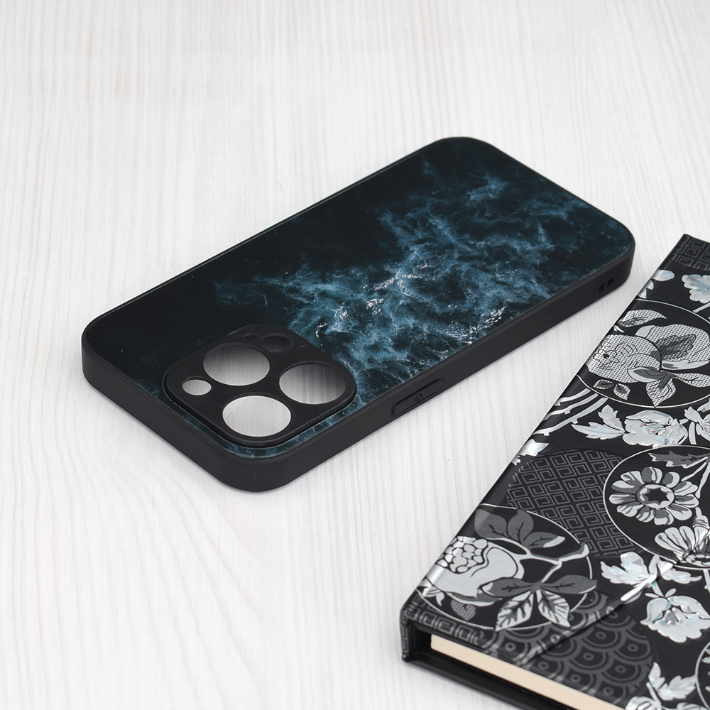 Pouzdro iPhone 15 Techsuit - Glaze Series, Blue Nebula