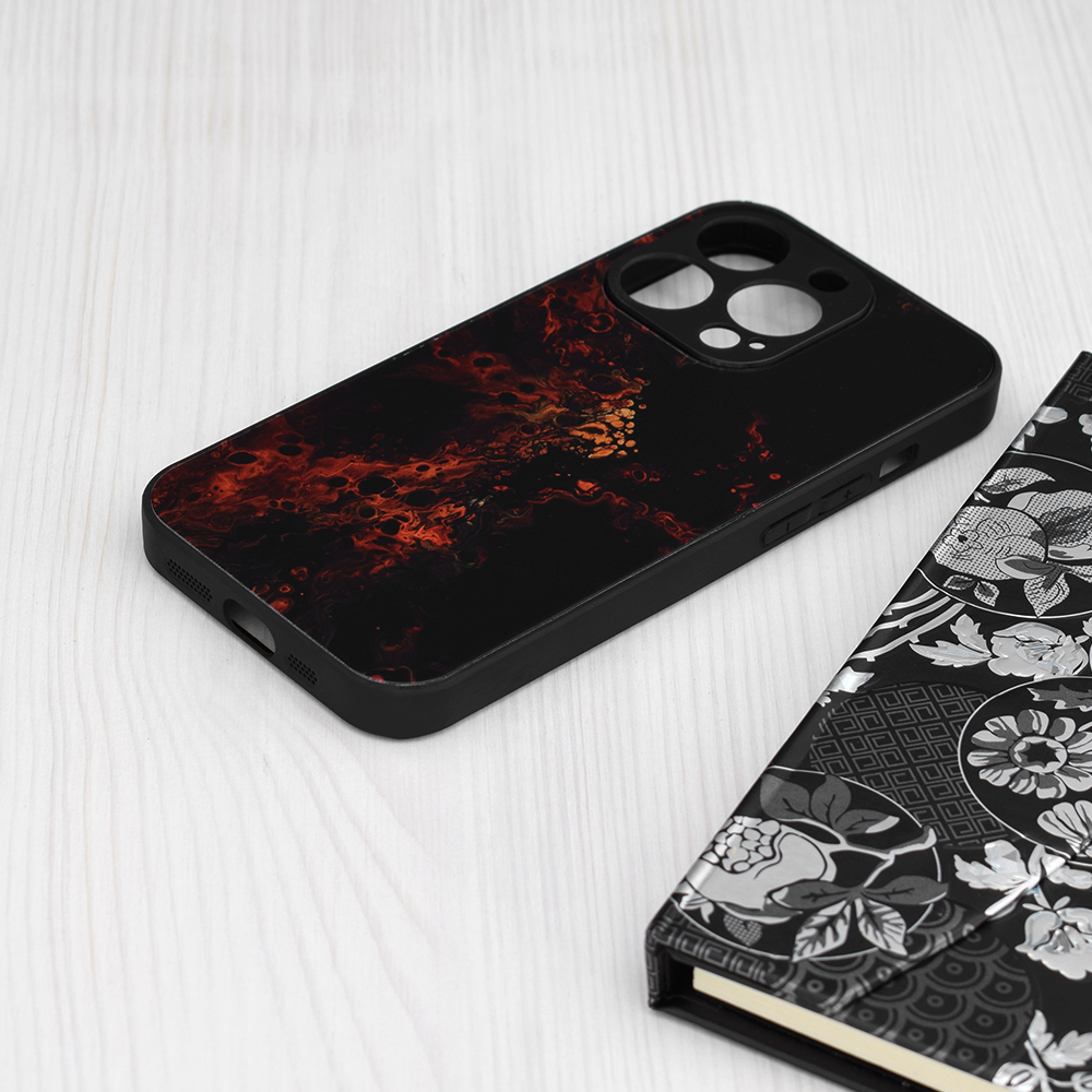 Pouzdro iPhone 15 Techsuit - Glaze Series, Red Nebula
