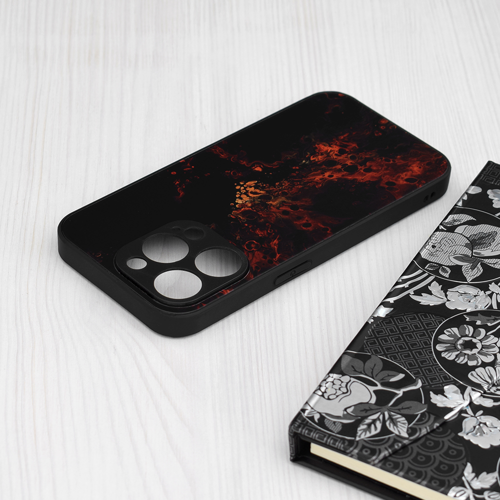 Pouzdro iPhone 15 Techsuit - Glaze Series, Red Nebula