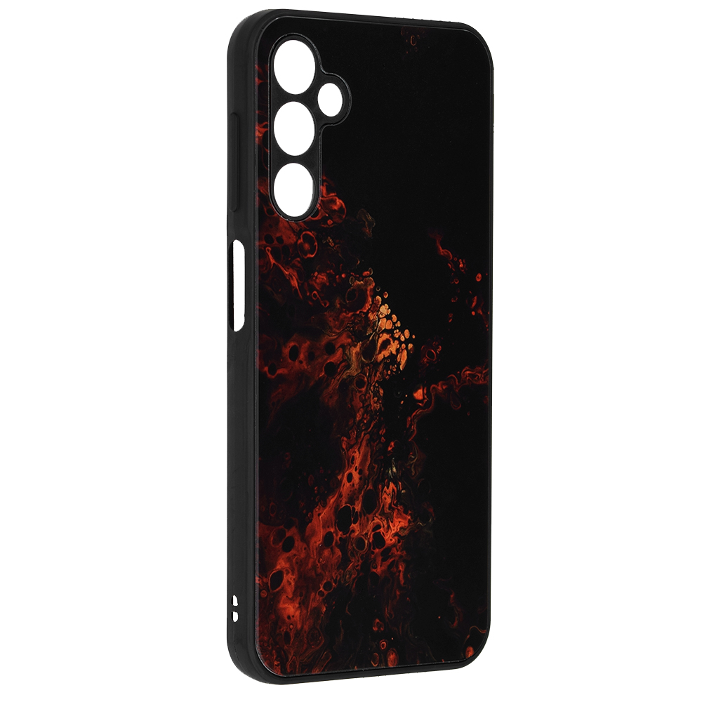 Pouzdro Samsung Galaxy A34 5G Techsuit - Glaze Series, Red Nebula