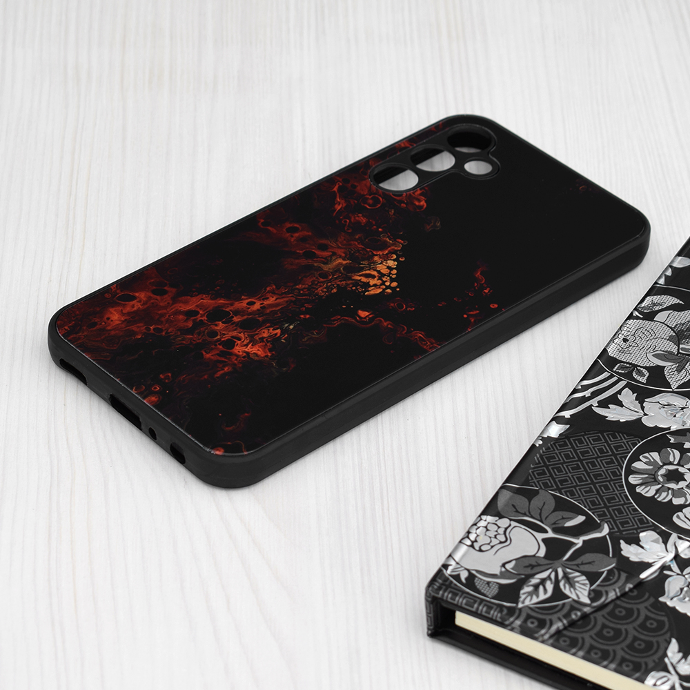 Pouzdro Samsung Galaxy A34 5G Techsuit - Glaze Series, Red Nebula
