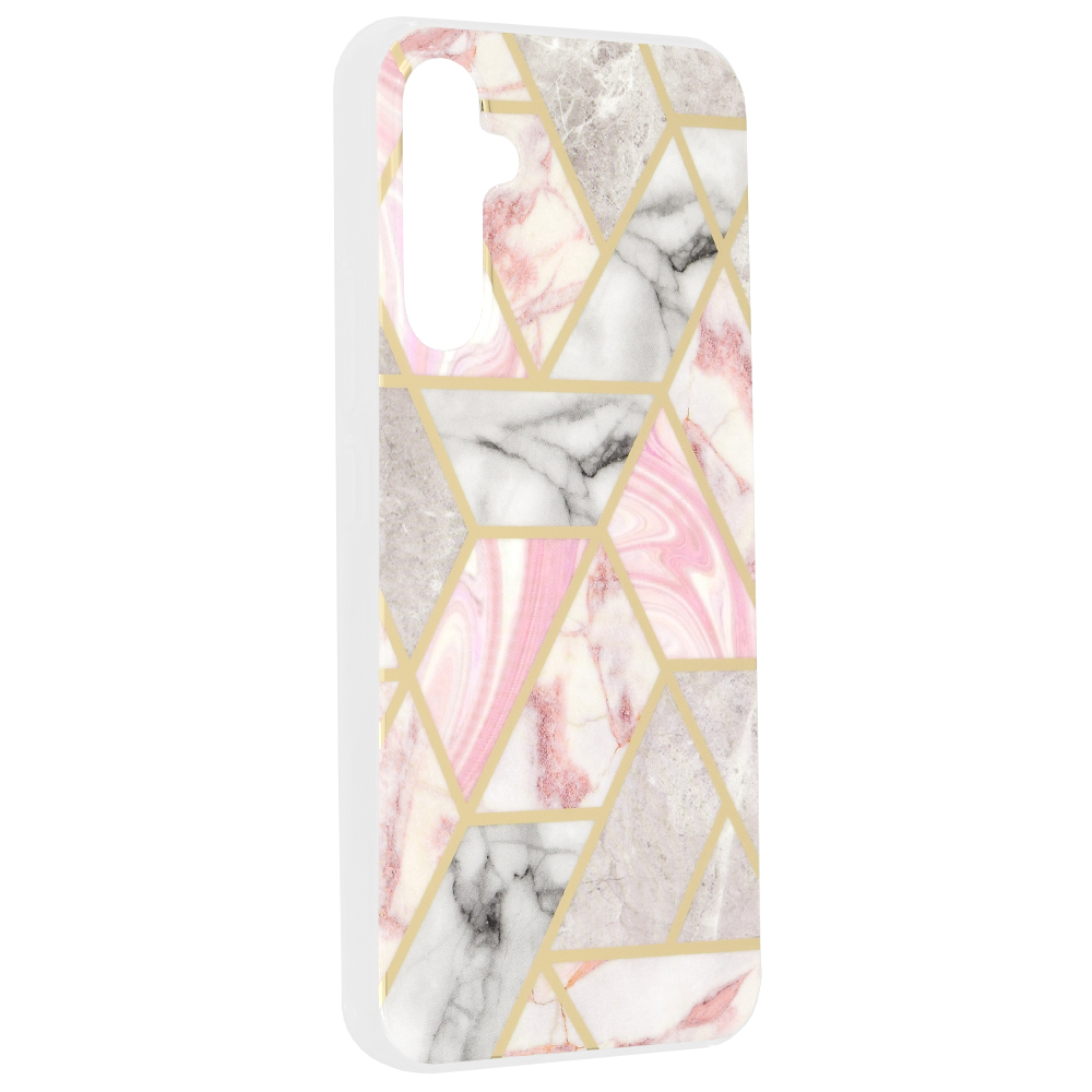 Kryt Samsung Galaxy A54 Techsuit - Marble Series - Pink Hex