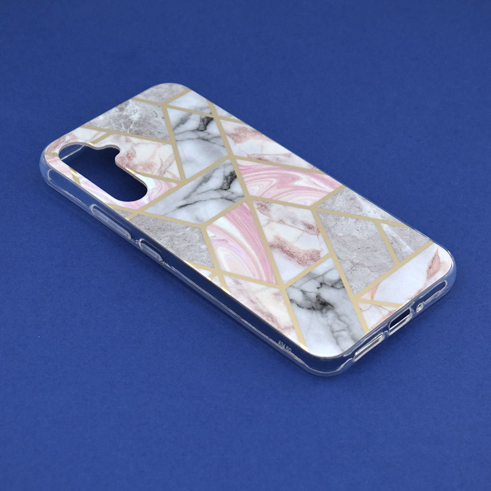 Kryt Samsung Galaxy A54 Techsuit - Marble Series - Pink Hex