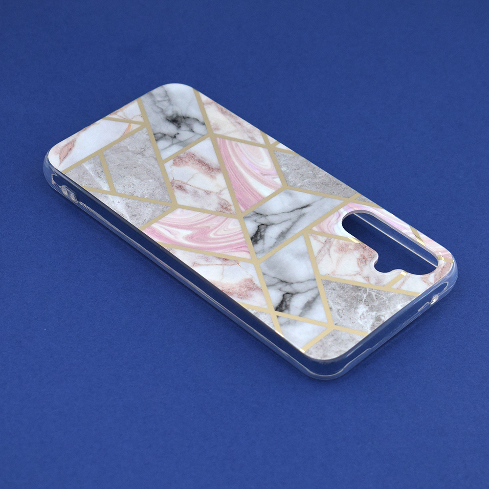 Kryt Samsung Galaxy A54 Techsuit - Marble Series - Pink Hex