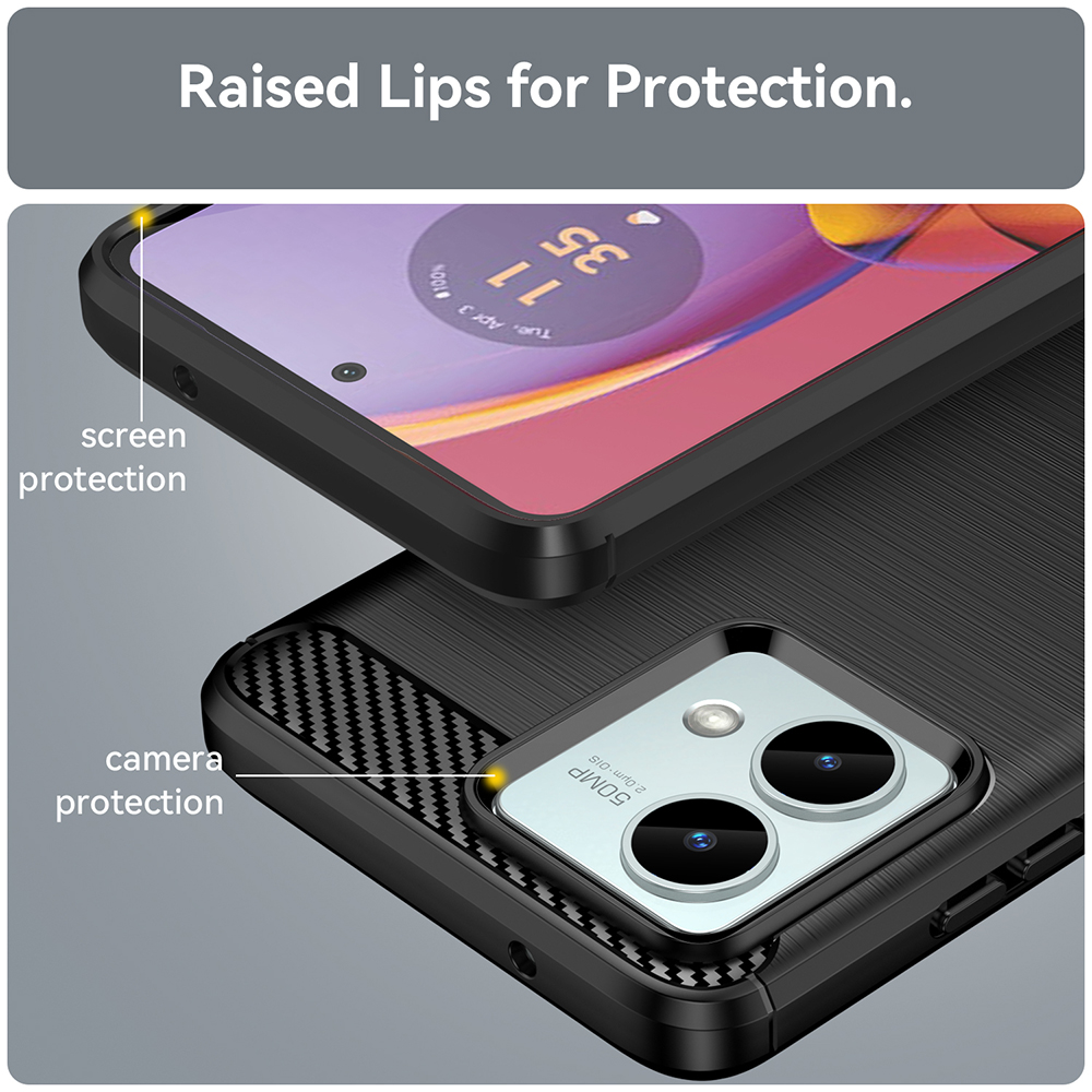 Kryt Motorola Moto G54 / G54 Power / G64 Armored Carbon black