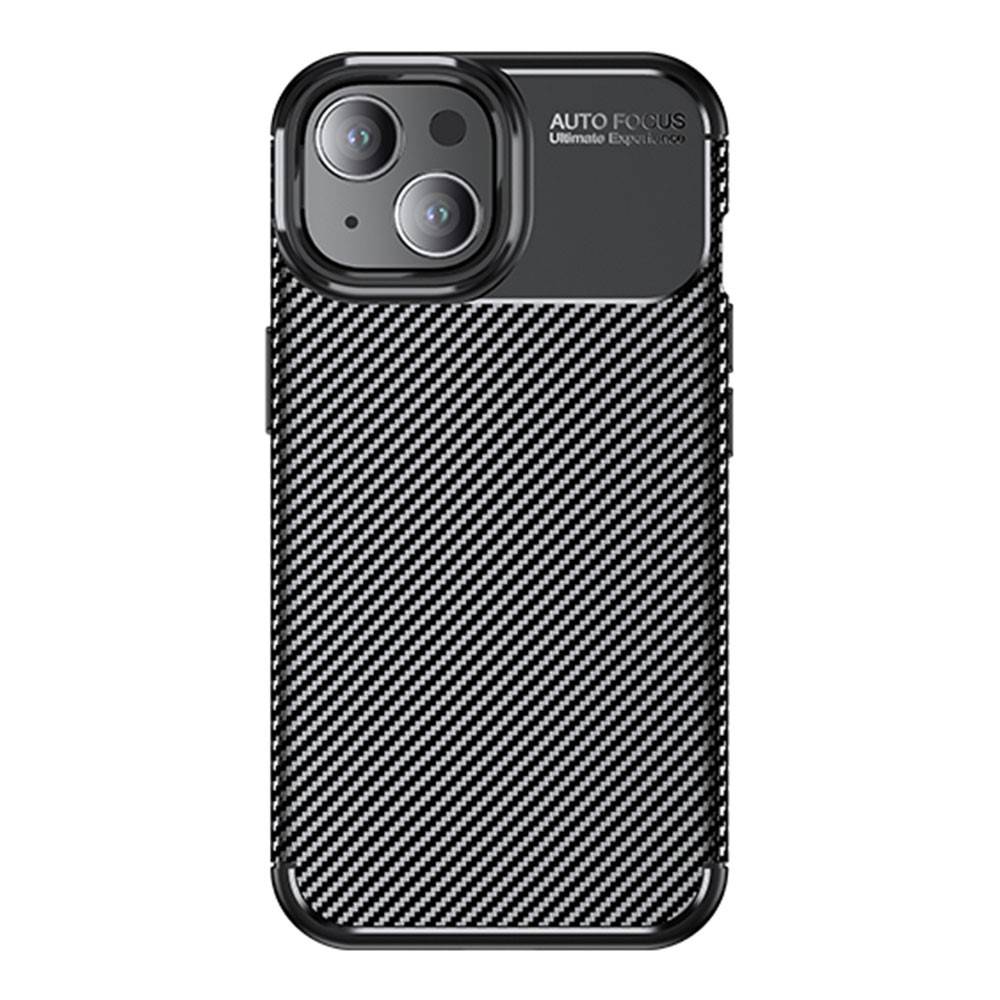Kryt iPhone 15 Plus Armored Shockproof Carbon Fiber černé