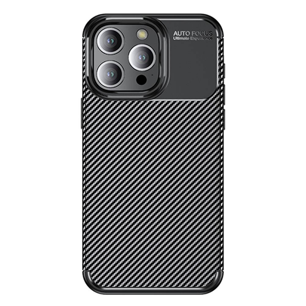 Kryt iPhone 15 Pro Max Armored Shockproof Carbon Fiber černé