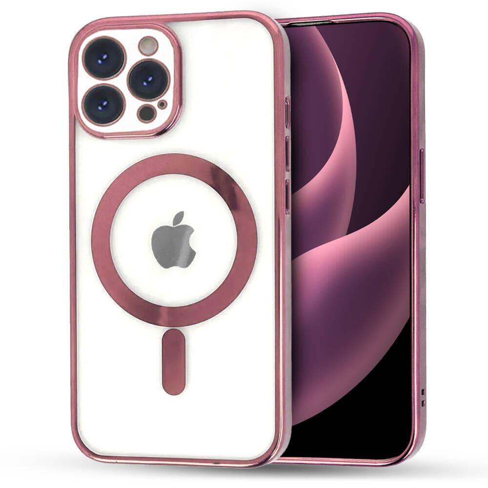 Kryt iPhone 15 Pro Max, Nexeri MagSafe růžový