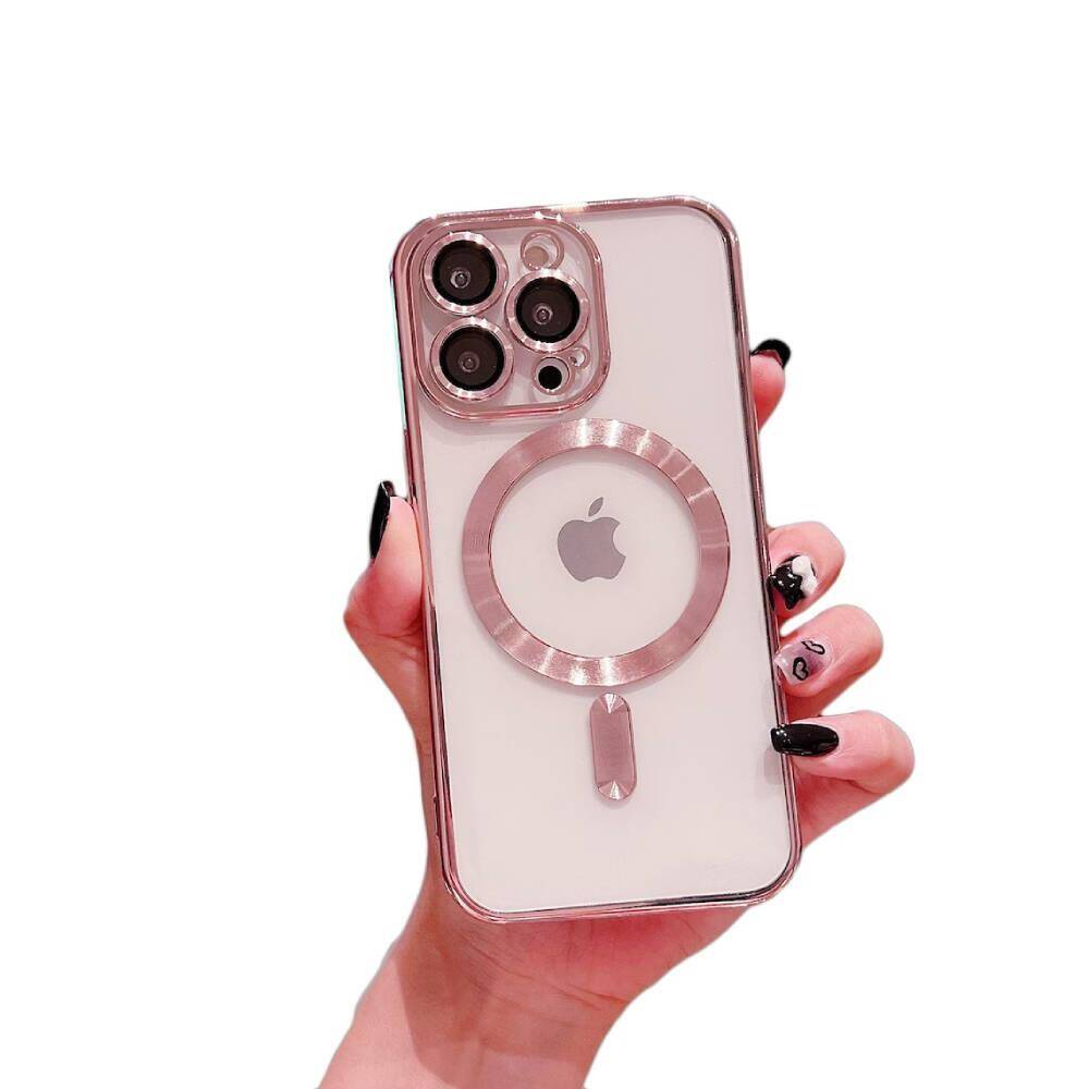 Kryt iPhone 15 Pro Max, Nexeri MagSafe růžový