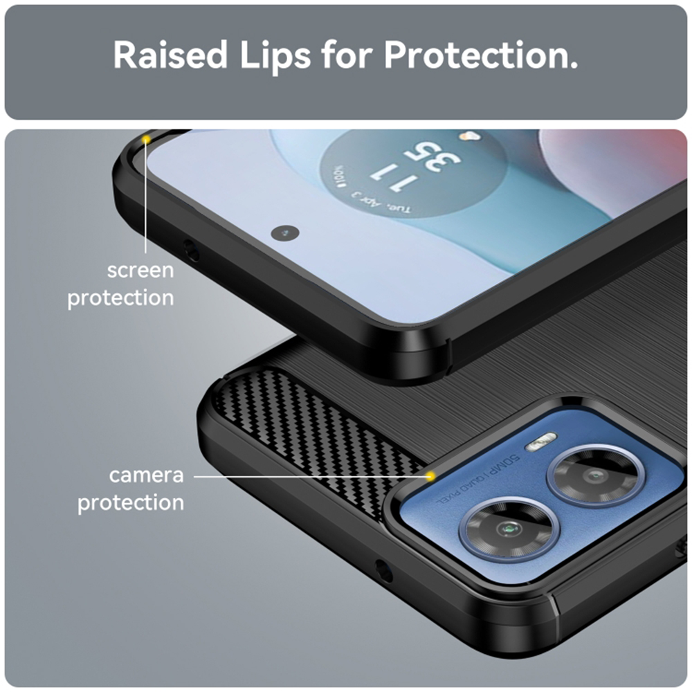 Kryt Motorola Moto G34 / G45 Armored Carbon black